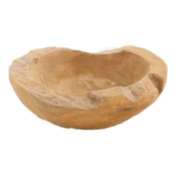 rustikale Holz-Schale (18 cm)